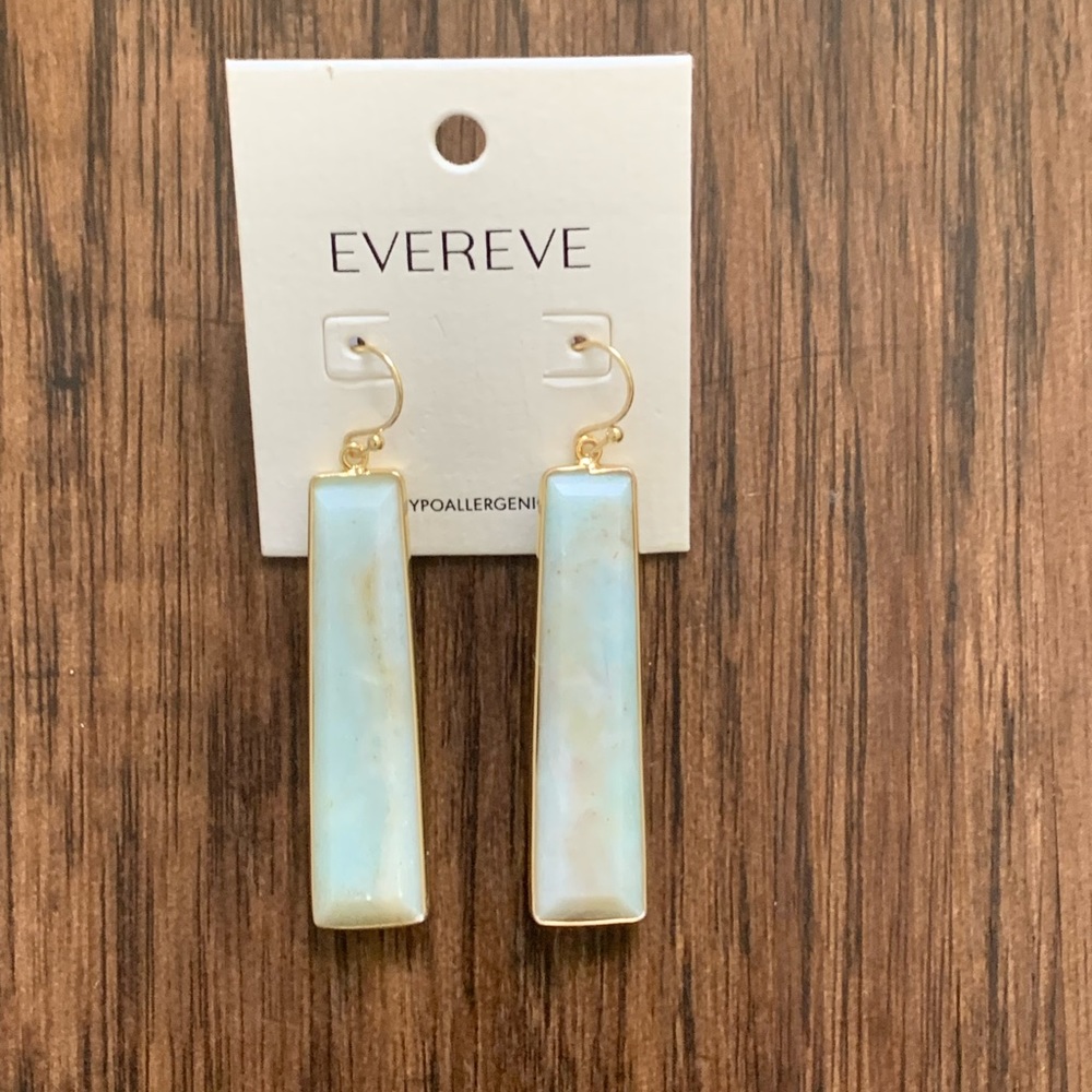 Evereve Amazonite stone drop earring - Picture 3 of 7